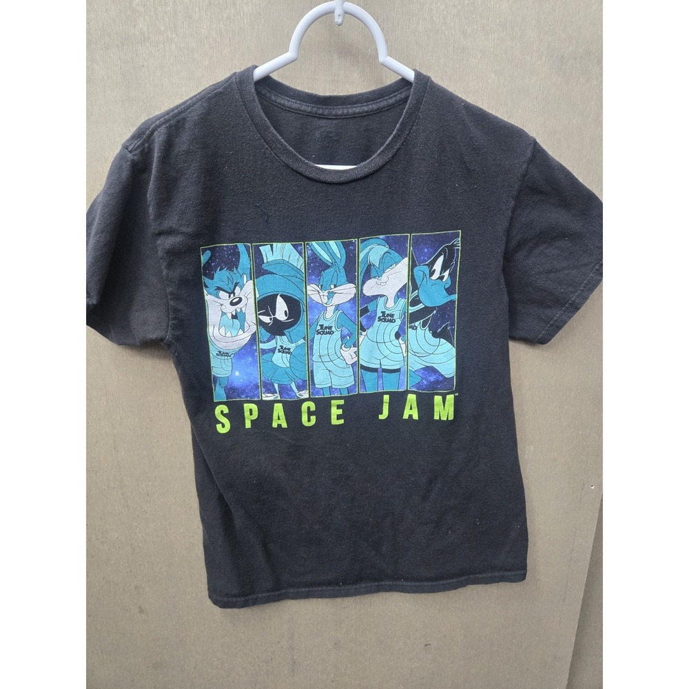 Space Jam Tune Squad T Shirt Youth Large Looney Tunes Bugs Bunny Black